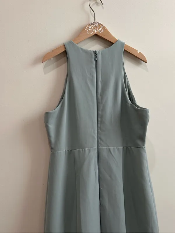 Show Me Your Mumu Chicago High Neck Gown Silver Sage Size M - Image 7
