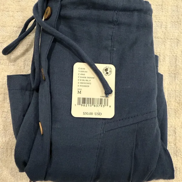 NWT Free People Summer Swooning Mini Skirt in Dark Denim size Medium - Image 14