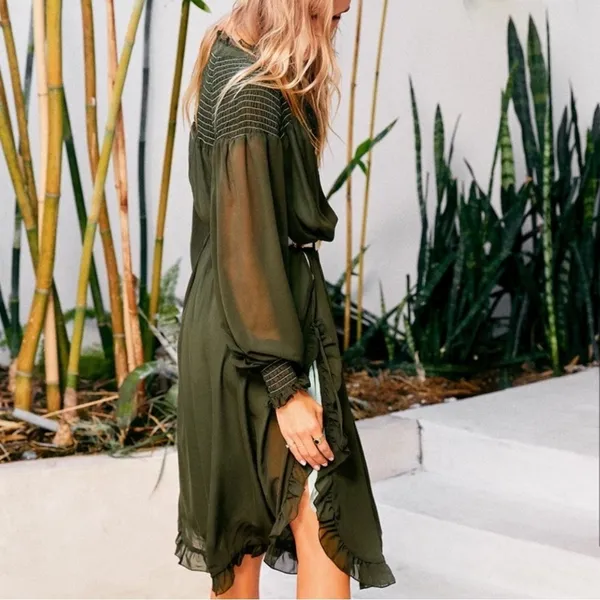 We Are HAH Street Sweeper Dress Green Medium - Image 2
