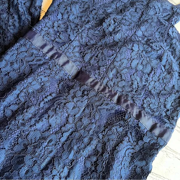 LULUS Zenith Navy Blue Lace Maxi Dress Large Event Party Long Sexy Gown - Image 5
