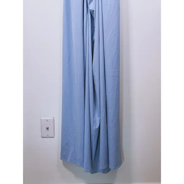 Halara Breezeful A-Line Sleeveless Maxi Dress L Blue Cross Back Casual Travel - Image 9