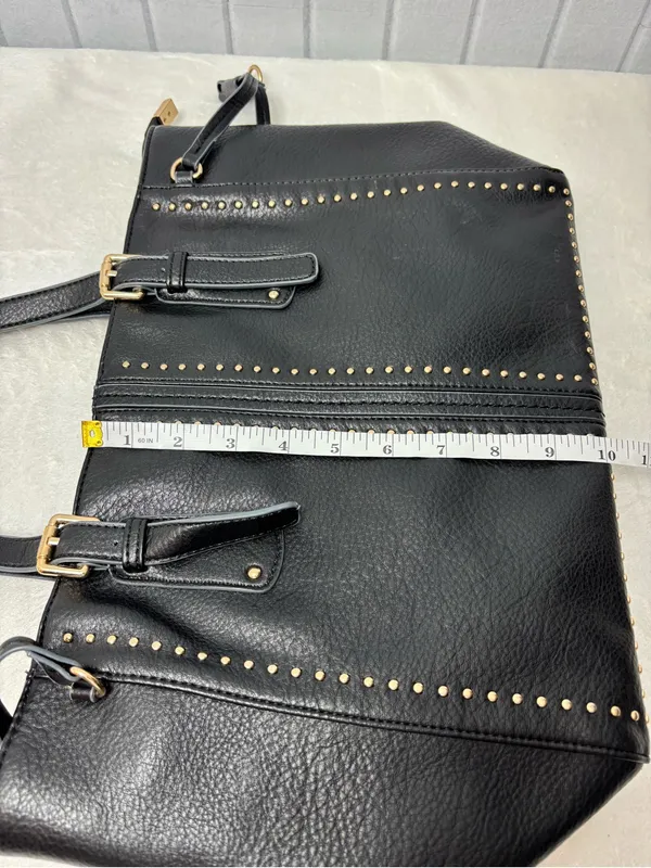 Montana‎ West Black Tote with Gold Stud Accents - Image 6