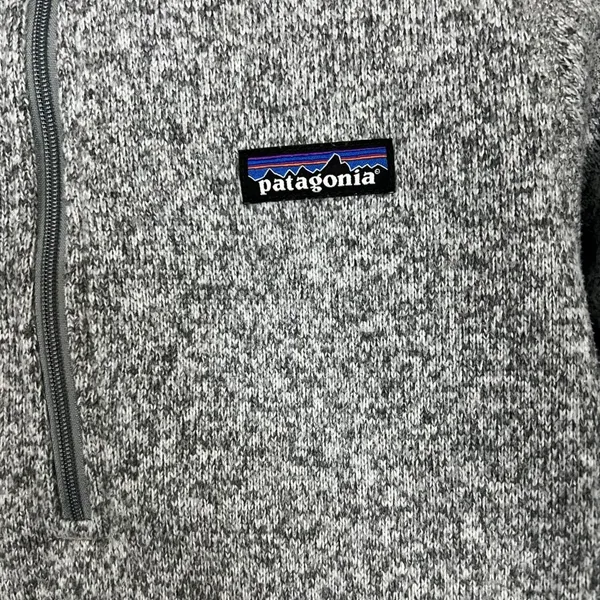 Patagonia Women's Gray Fleece Quarter Zip Pullover Better Sweater - Sz Small - Image 6
