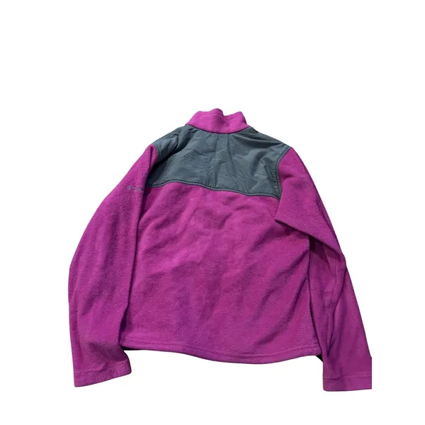 Columbia Womens Fleece Jacket Full Zip Pink Gray Large L‎ Outdoor - Image 2