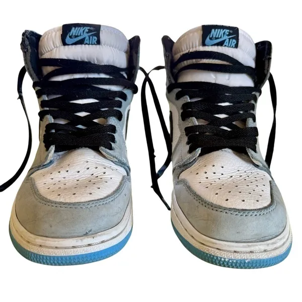 Nike Air Jordan 1 Retro High OG University Blue Sneakers Tennis Shoes - Image 5