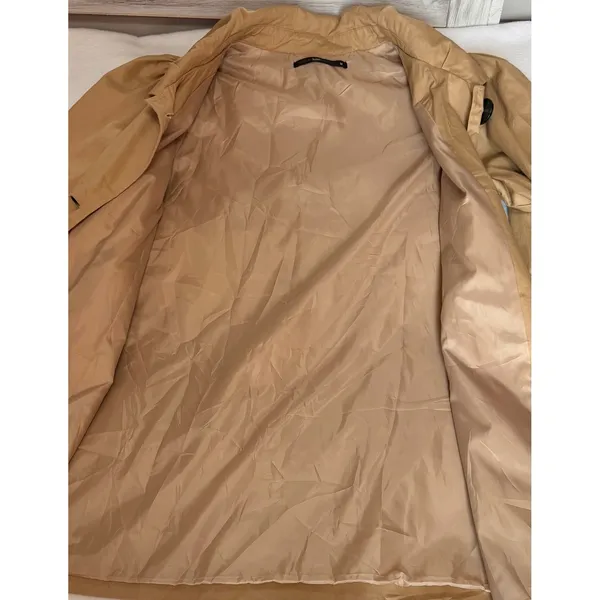 Hazel Anthropologie Beige Swing Coat Balloon Sleeve Peter Pan Collar Medium NWOT - Image 10
