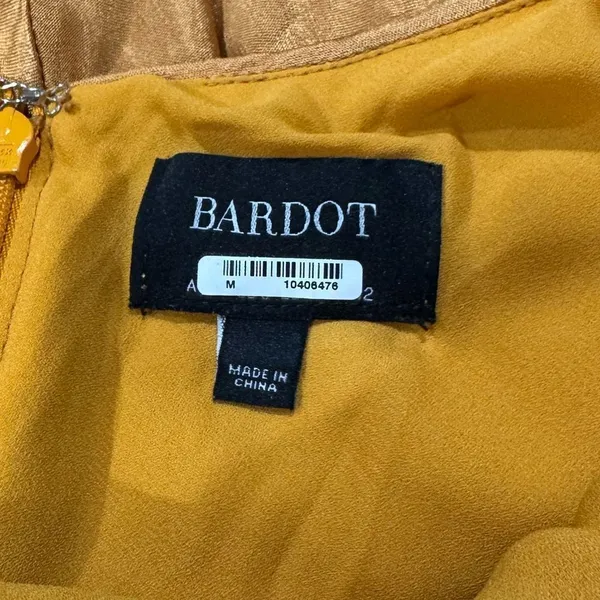 Bardot Capri Velour Slip Dress in Marigold Women’s 4 - Image 3