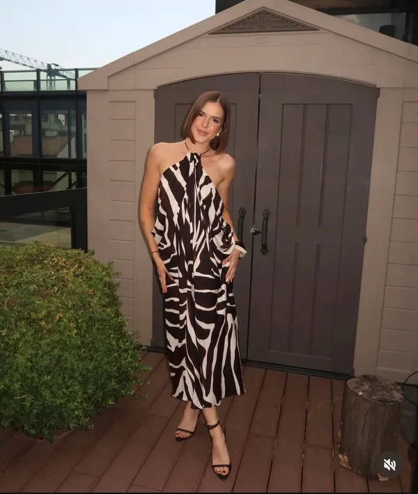 Zara animal print Zebra Print Halter Dress midi maxi evening party cocktail - Image 6