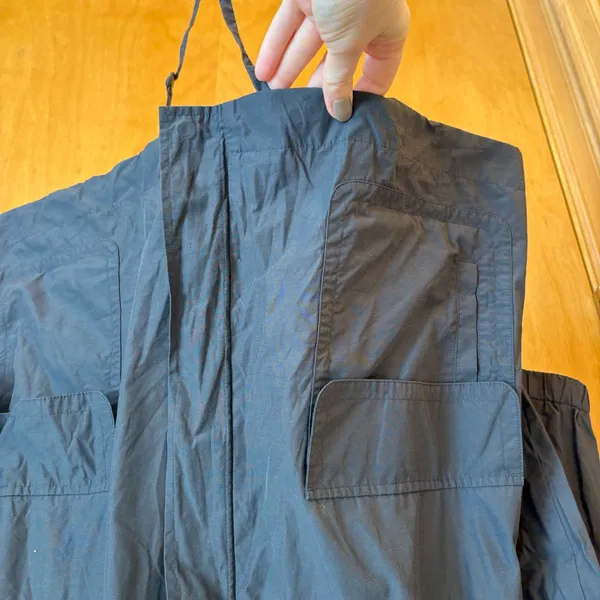 Eileen Fisher Charcoal Gray Lightweight Drawstring Hooded Anorak Jacket XS‎ - Image 8
