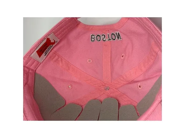 Boston pink baseball cap hat for women 100% cotton, adjustable siz - Image 5