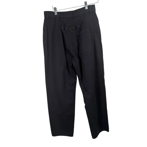 Free People x Sandrine Rose French Worker 100% Cotton Pants Navy Blue Women 27 - Image 4
