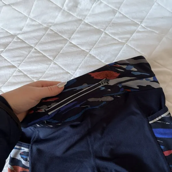 Athleta Cropped Leggings Pants Womens Size‎ Small Blue Stretch Yoga Activewear - Image 10