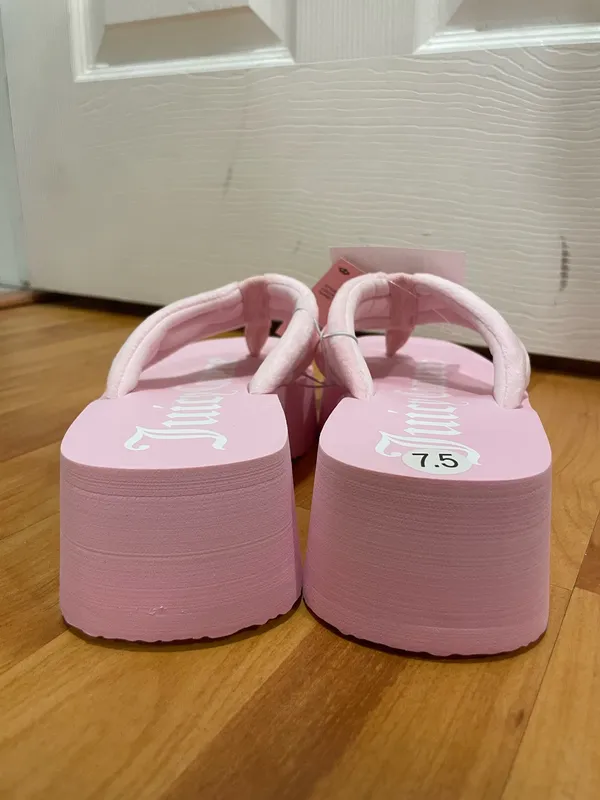 Juicy Couture pink platform sandals  - Image 3
