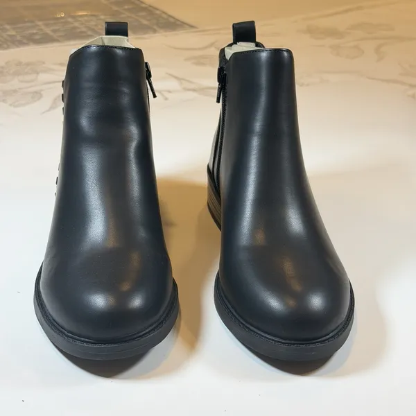 Easy Spirit Size-8 M Womens‎ Lorand Almond Casual Booties Black - Image 3
