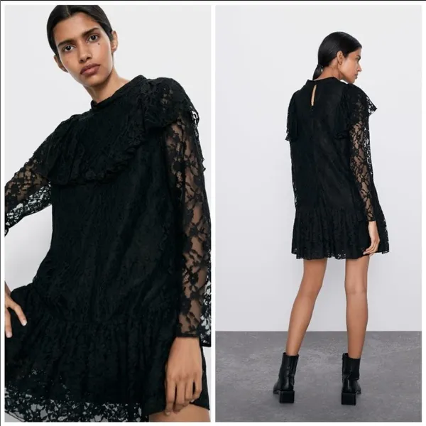 ✨ Zara All Over Lace Dress✨ - Image 4