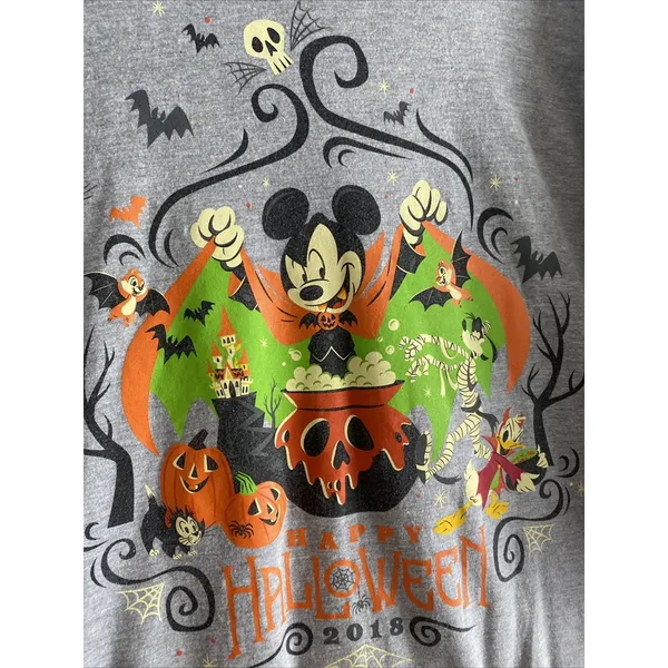 Disney Parks 3X‎ 2018 Halloween Tee - Image 2