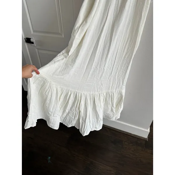 Elan White Gauze Cotton Maxi Dress Size Large NEW - Image 2