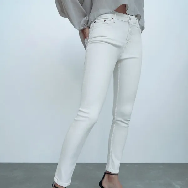 NWT ZARA Premium Skinny Jeans Stretch High Waist Bloggers Fav - Image 5