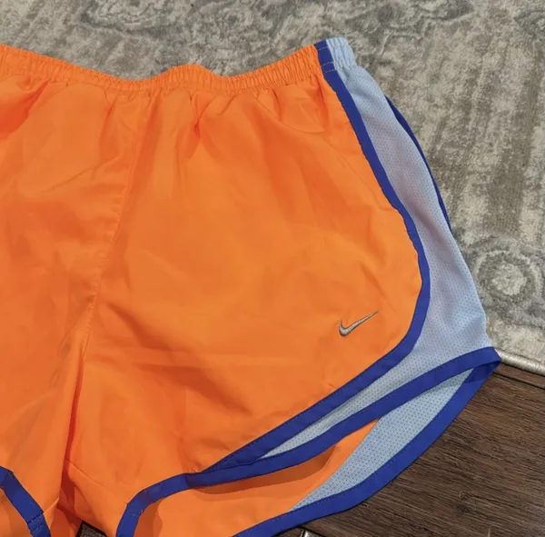 Nike DriFIT Athletic Orange Dash Running Shorts - Image 2