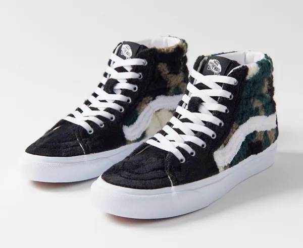 Vans SK8-Hi Sherpa sneakers in camo - Image 4