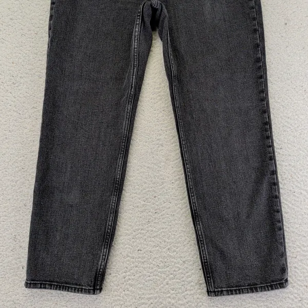 Abercrombie Fitch The Ankle Straight Ultra‎ High Rise Black Jeans Women 28 6R - Image 6