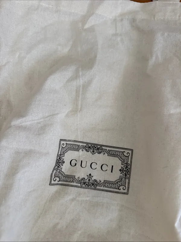 Gucci Cream Canvas Logo Tote - Image 3