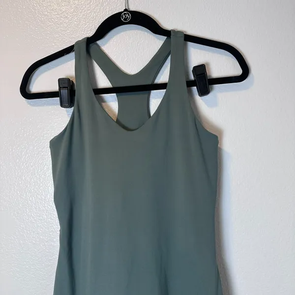 Girlfriend Collective‎ Size-M Lola Active Dress with Shorts Fog Green - Image 5
