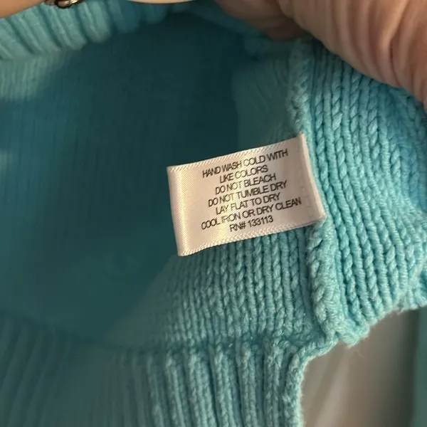 Lisa Todd Cropped Star Sweater Blue Size M - Image 3