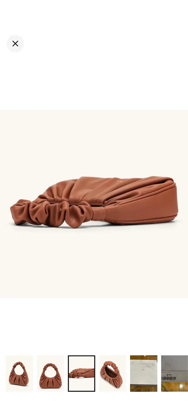 JW PEI Gabbi Ruched Hobo Handbag in Nutella - Image 3
