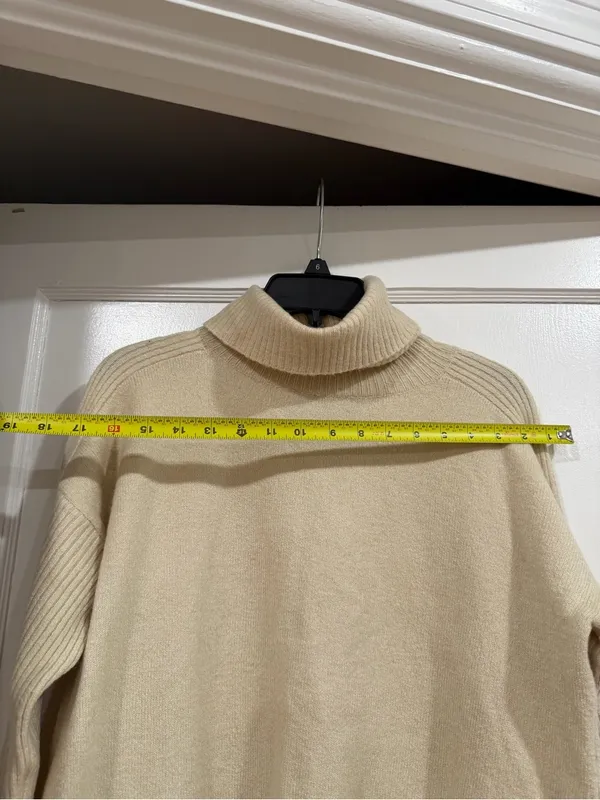 Calvin Klein Men's Beige Turtleneck Sweater​ - Image 3
