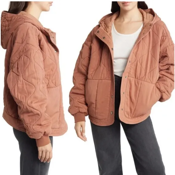 BlankNYC Quilted Jacket With Hood - Image 2