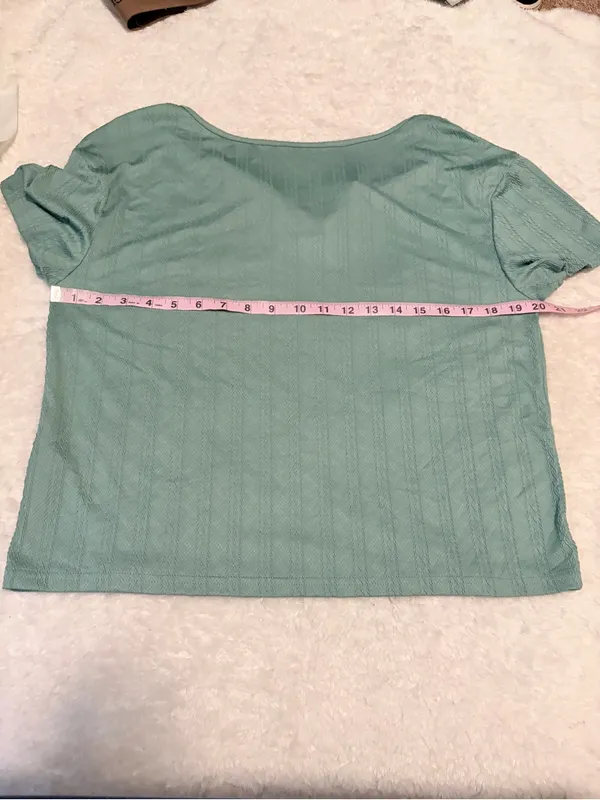 Cozy small Sage Green Textured Lounge & Pajama Set - Image 8