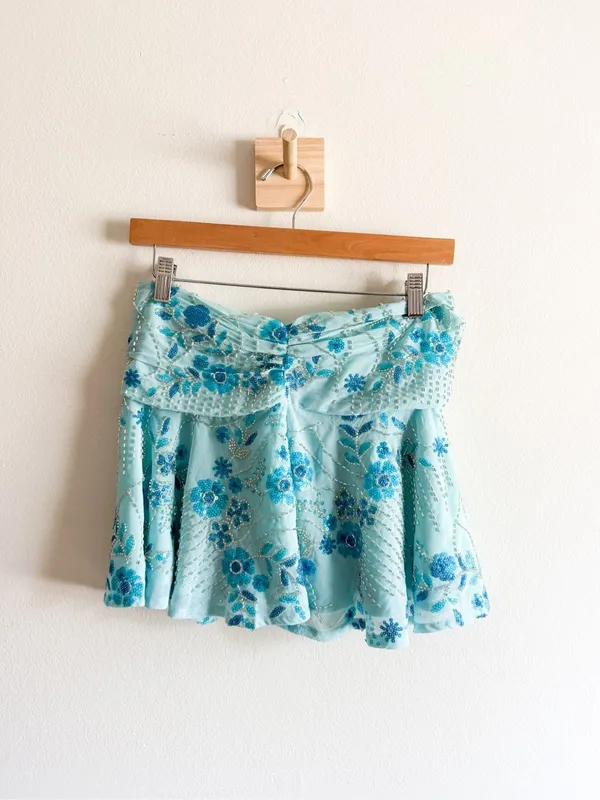 Peppermayo Delight Me Beaded Low Rise Mini Skirt Size XXS - Image 3