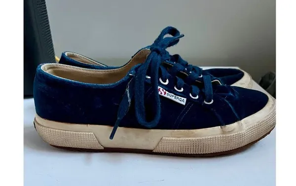 Blue Suede Superga Sneakers - Image 2