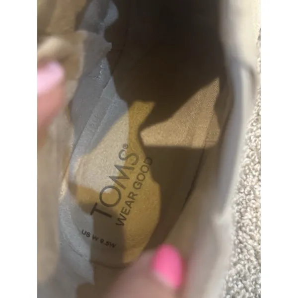 Tom's Maude‎ Wedge Bootie In Natural Size 9.5W - Image 8