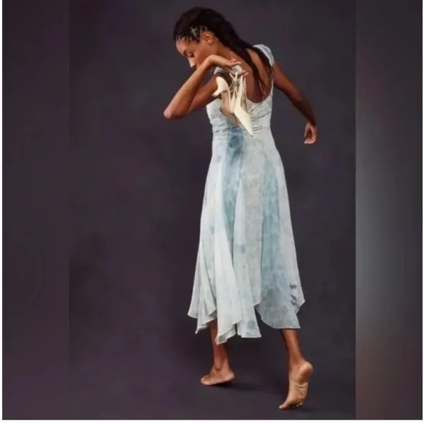 Free People Heart To Heart Flowy Midi Dress‎ NWT size 6 - Image 2