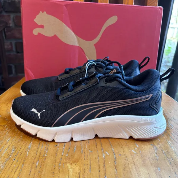 Puma womens Focus Lite athletic workout sporty sneakers black 7 - Image 2