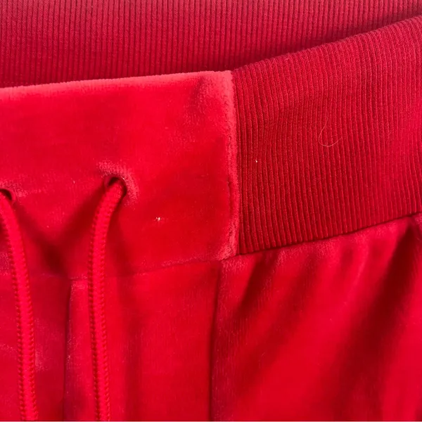 Y2K vintage Hot Pink Nike Velour sweat pants wide leg size medium - Image 3