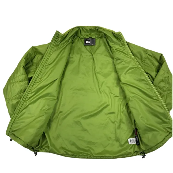 REI PrimaLoft Pertex Quantum Eco Full Zip Jacket Women M Green Outdoor Packable - Image 8