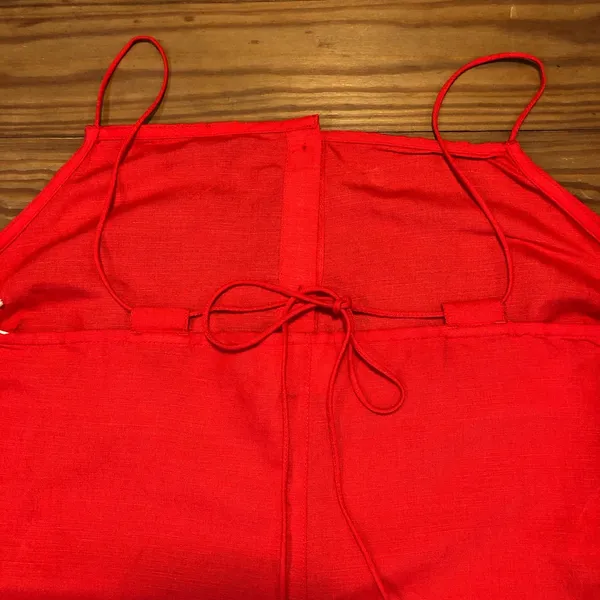NEW Billabong Love Like Summer Linen Blend Red Dress M - Image 8