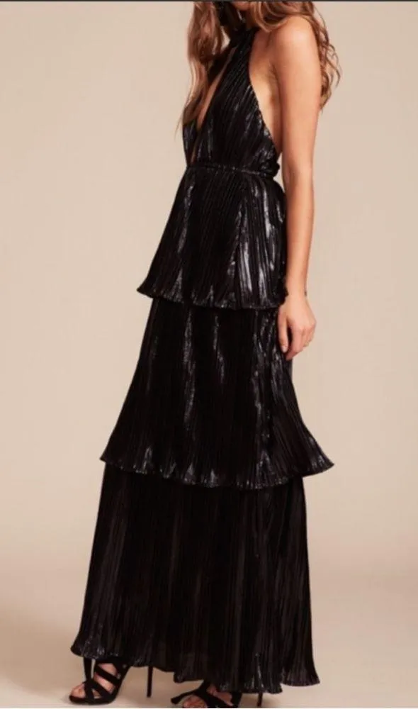 Womens Lioness 3 Tiered Pleated Maxi Dress - Image 2
