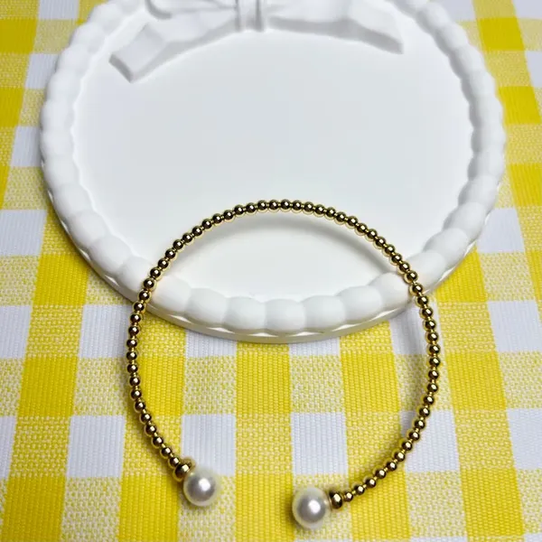 Enewton Women’s Classic Pearl Golden Bracelet - Image 4