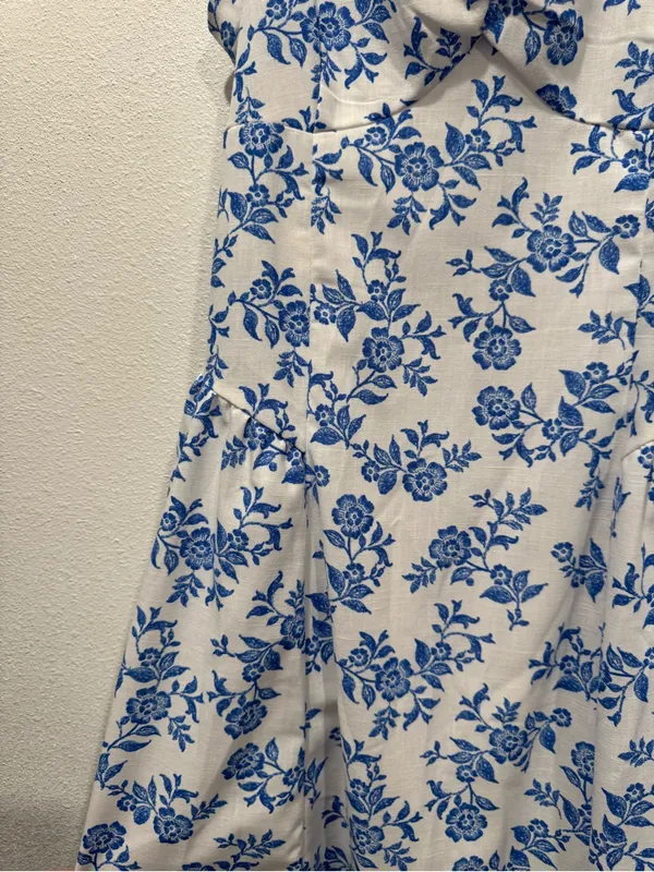 Altar’d State Bayley Blue Floral Midi Dress Size L NWOT - Image 5