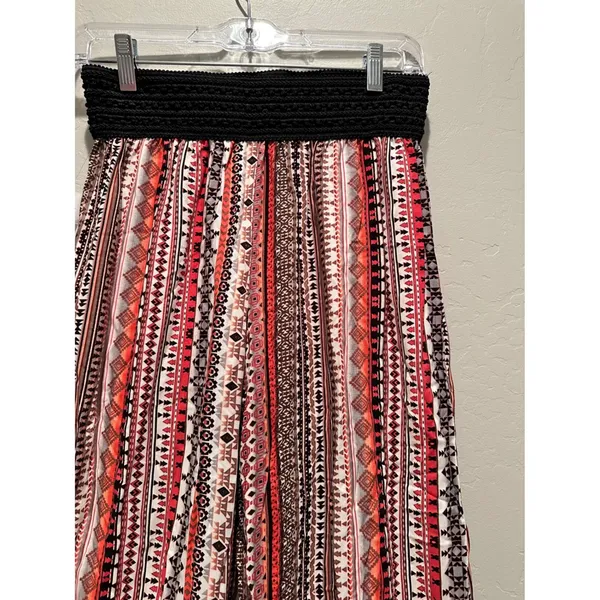 Vanity Boho Tribal Print Wide Leg Pants NWT‎ Medium Festival Hippe Lounge - Image 7