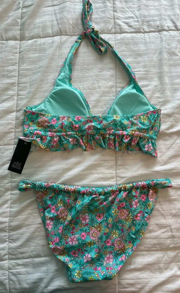 Wild Fable Teal Floral Bikini  - Image 5
