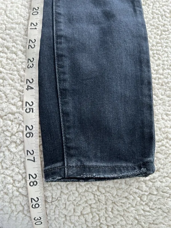 Paige Women's Margot Ankle Skinny Jeans Transcend High Rise Dark Blue Size 23 - Image 9