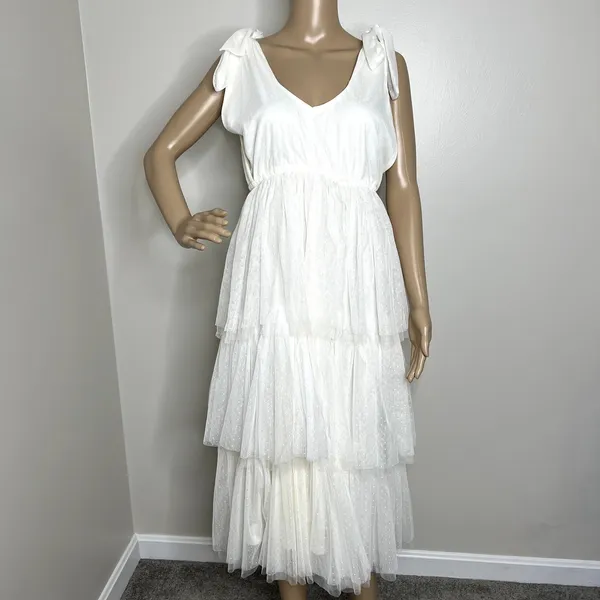 Baltic Born Tessa Tiered Tulle Midi Dress - Image 8