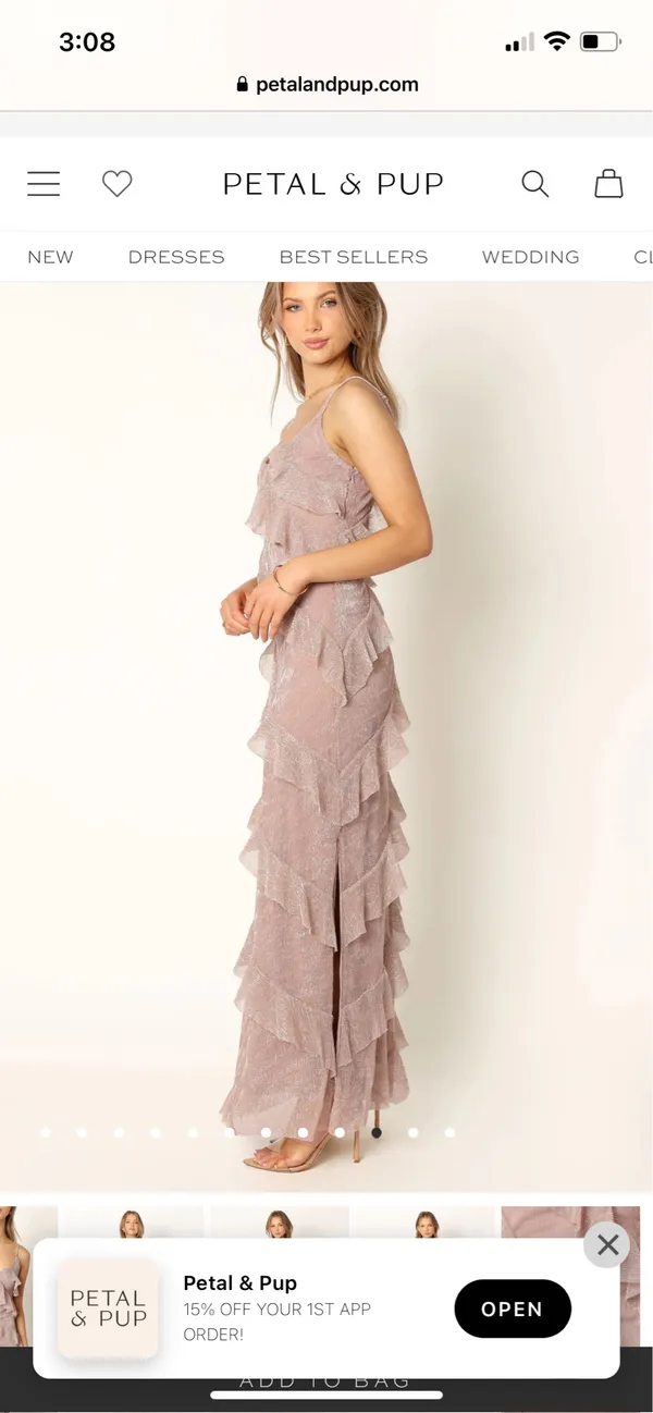 Petal & Pup Maxi Ruffle Dress - Image 3