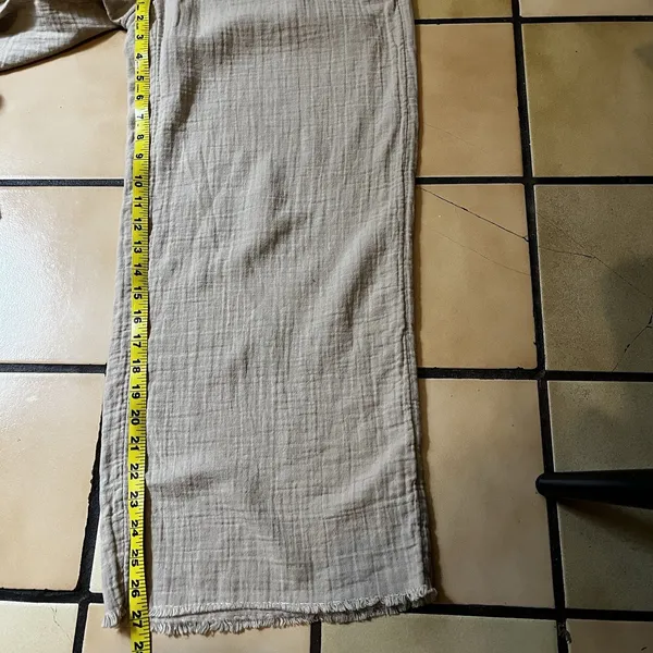 Old Navy High Rise Wide Leg Pants Sz M Beige Comfort Waist Office Casual Summer - Image 9