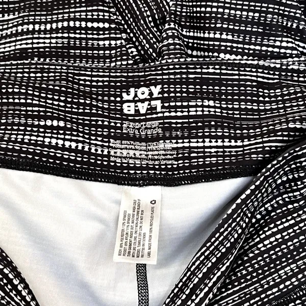 Joy Lab Women's Black‎ White Leggings Activewear Size Xlarge XL Athletic Yoga - Image 5